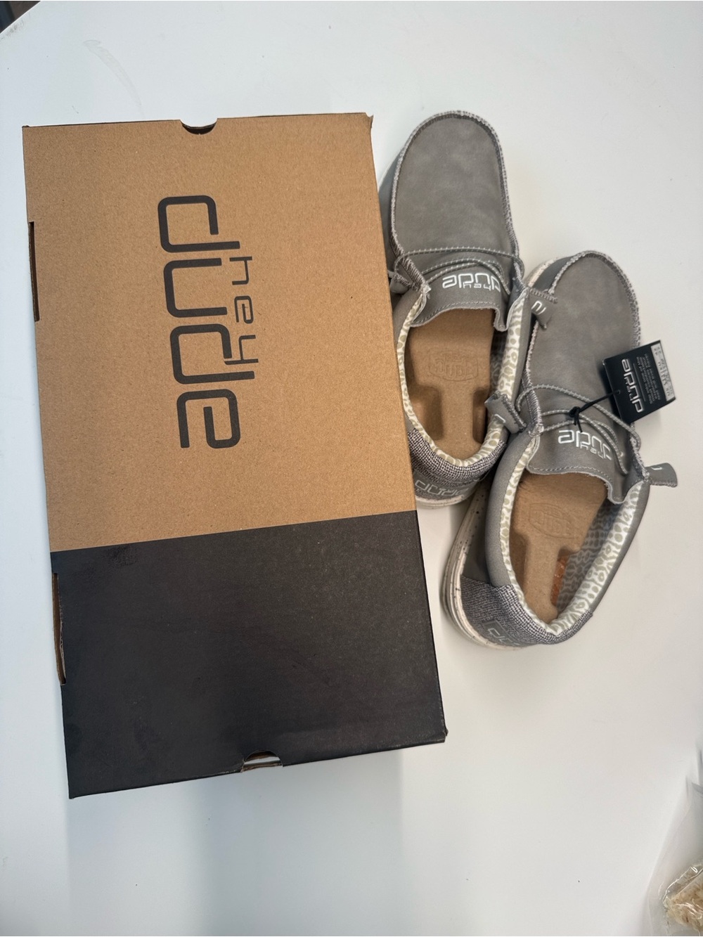 Hey Dude UNISEX Gray Casual Slip-On Loafers - Picture 9 of 11